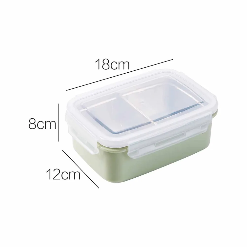 

304 Stainless Steel Lunch Box Microwave Dinnerware Leakproof Bento Box Food Container Fruit Storage Boxes Case Kids Children