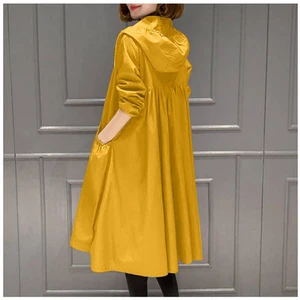 Женская ветровка Bella Philosophy, тонкая Длинная винтажная ветровка большого размера с капюшоном в Корейском стиле для весны, 2019