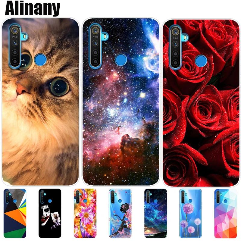 Для Realme 5 Чехол 5S чехол мягкий силиконовый TPU для телефона Oppo s Realme5 RMX1911