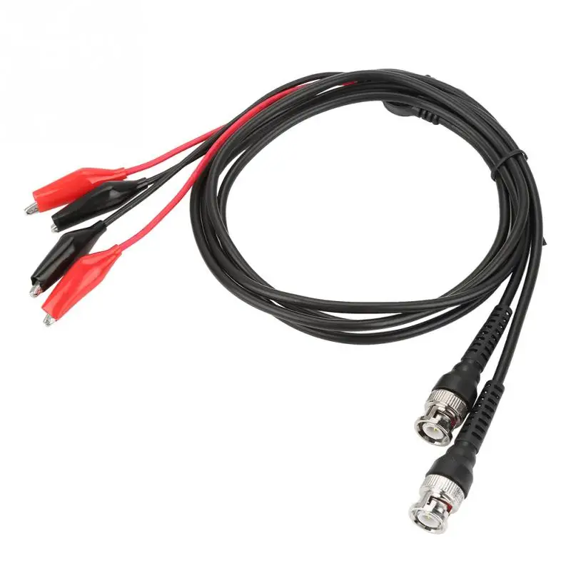 

2pcs Cable Oscilloscope Test Probe BNC Clip Lead Dual Clip for Multimeter Measure Tool