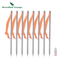 boundless voyage 4 8 12pcs tent accessory titanium tent pegs camping awning stakes portable tent nails ti1555b