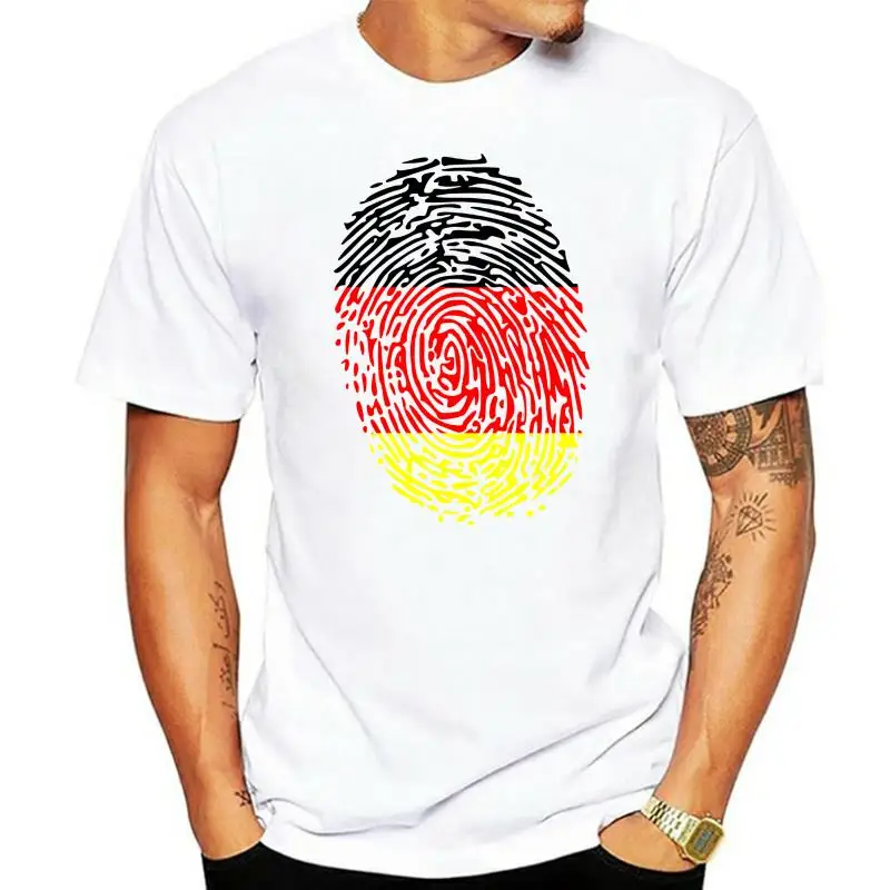 

Summer Short Sleeves Fashiont Short-Sleeved Print Letters Premium Germany Team Flag Soccers Hip Hop Tops