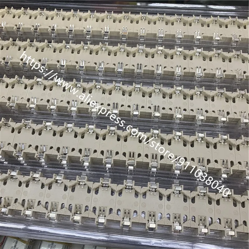 10 шт./лот CR2032 кнопочный держатель аккумулятора SMD батарейный блок 3 в вертикальный