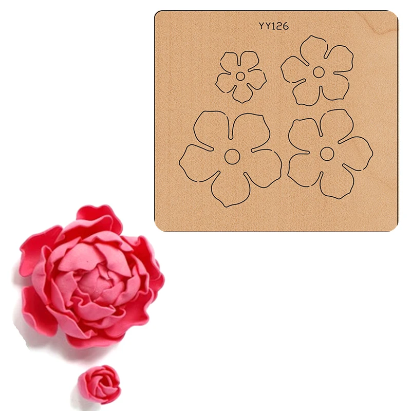 

Wooden die cutting process rose flower knife mold, yy126 compatible with most manual die cutting