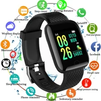 d13 men women smart watch blood pressure waterproof smartwatch heart rate monitor fitness tracker sport watches 116 plus pk y68