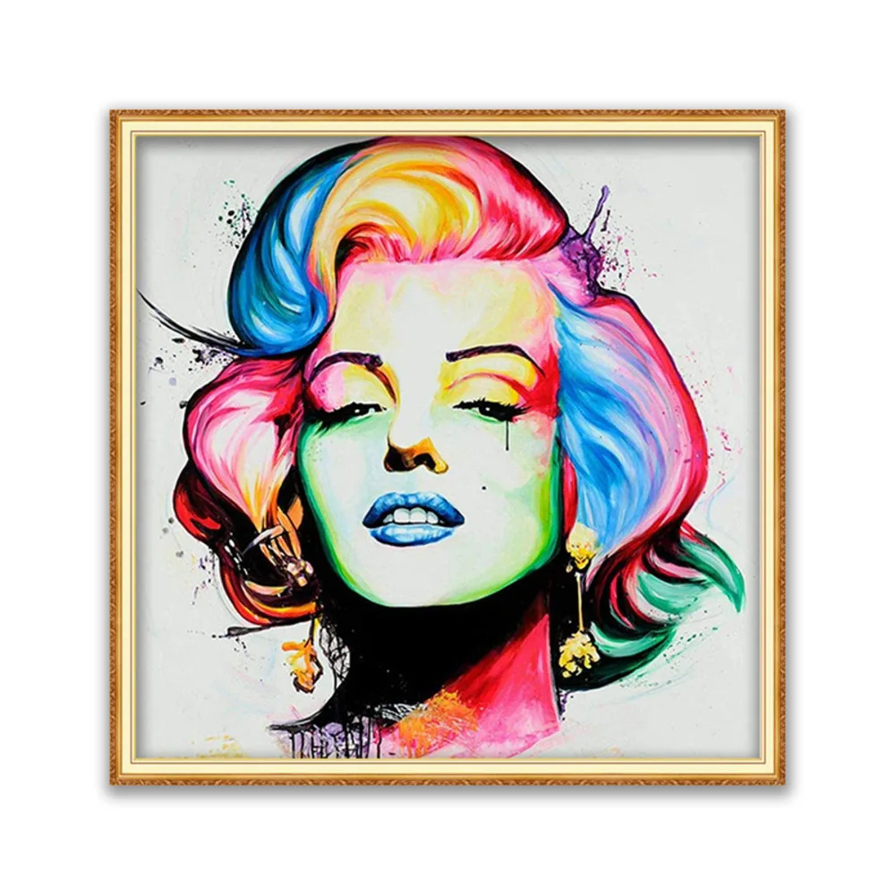 

Marilyn Monroe Набор для вышивки крестиком 11CT набор для рукоделия холст с принтом хлопчатобумажная нить домашний Декор Горячая Распродажа