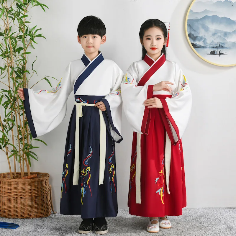 Hanfu Primary School Students Chinese Uniform Boys Girls Style Ancient Costume Children Performance |