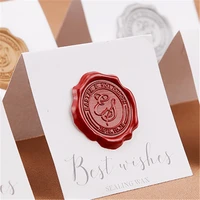 customized wax seal stickers invitation gift cards sealing stamp multi colors 50 pcslot