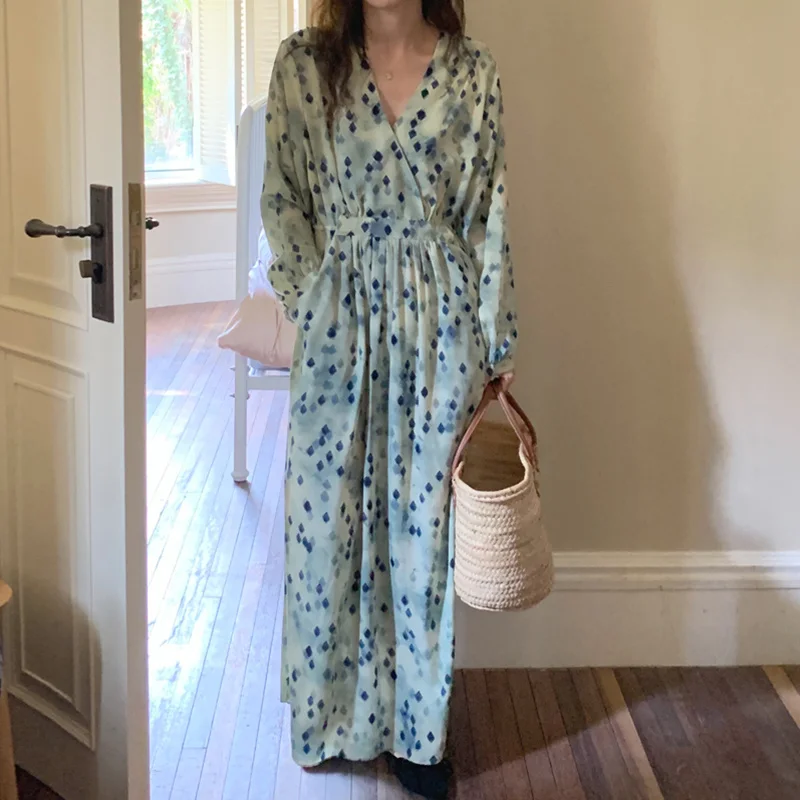 

Женское ТРАПЕЦИЕВИДНОЕ ПЛАТЬЕ С V-образным вырезом, большими карманами