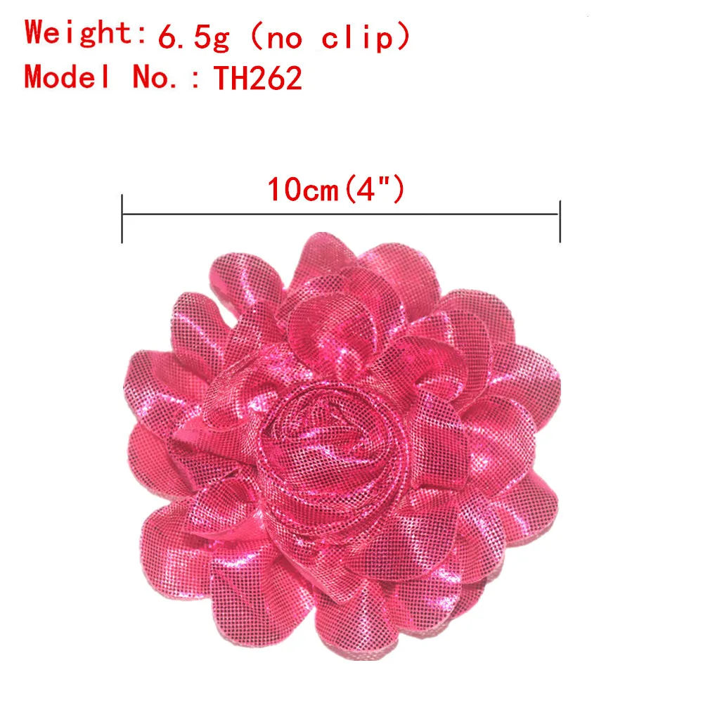 50 шт. 4 дюйма Искусственный металлический Шифоновый Цветок в рулоне | Аксессуары