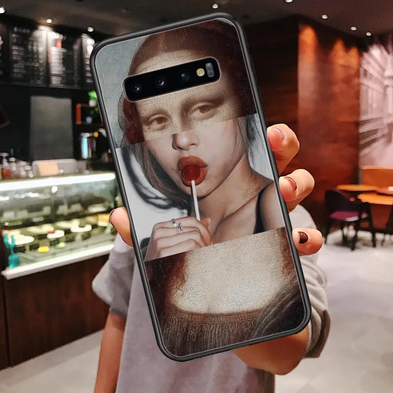 Силиконовый чехол для Samsungs/S7/S8/S9/S10/S20 Plus/S20Ultra/S10 Lite/Note 10 Plus/Mona/Lisa Art/чехол телефона |
