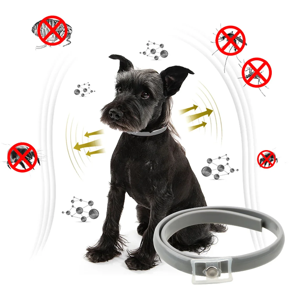 63/38 см ошейник поводок для питомца собаки анти блохи от клещей комаров открытый