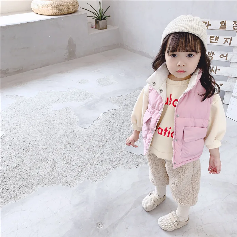 Штаны для мальчиков и девочек сезон осень зима теплые Плотные хлопковые штаны из