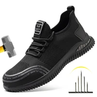 new safety shoes men work sneakers indestructible work shoes anti puncture safety boots steel toe shoes sports industrial shoes