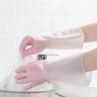 Водонепроницаемые латексные перчатки, женские перчатки для мытья одежды, работ по дому, перчатки для уборки кухни, прочные перчатки для мытья посуды, инструменты для уборки