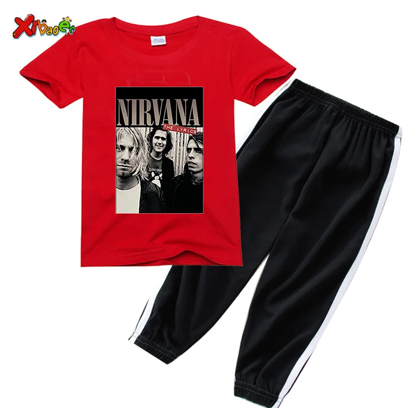 

Baby Clothing Set Summer Kid Girls Sets Cartoon Printing Short Sleeve T-shirt Tops+Anti Mosquito Pants 2 PCS Outfit Girls Sets