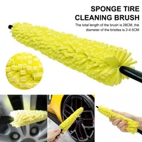 car tire cleaning brush auto wheel brush tire rim scrubber brush plastic handle car wash sponges cleaner car cleaning tools