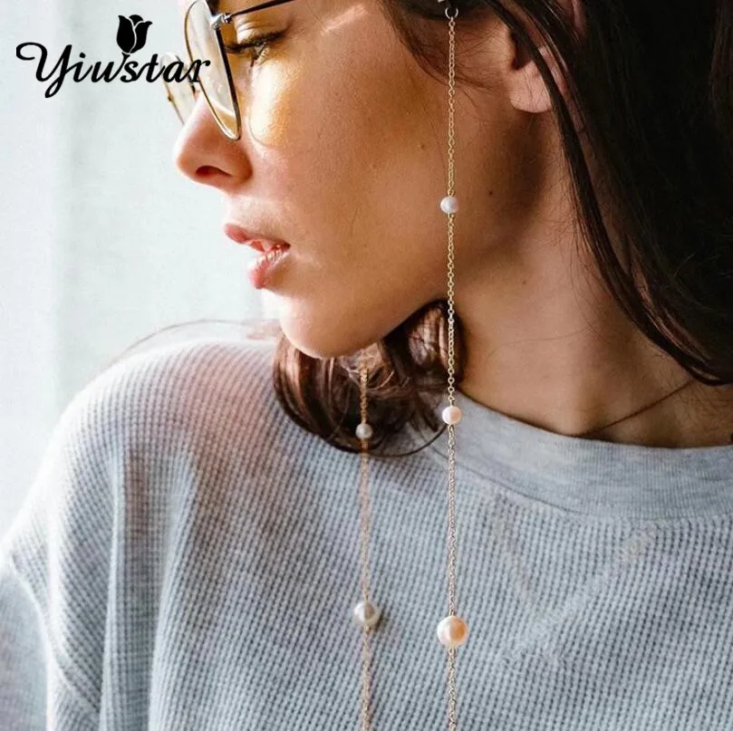 Yiustar модная подвесная цепочка для очков бижутерии женская элегантная оправа в