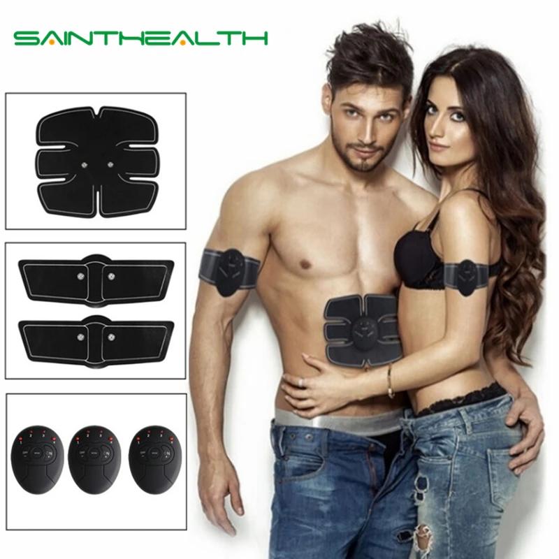 

2/4/6/8pcs Set Hip Trainer Abdominal machine electric muscle stimulator ABS ems Trainer Body slimming Massage without retail box
