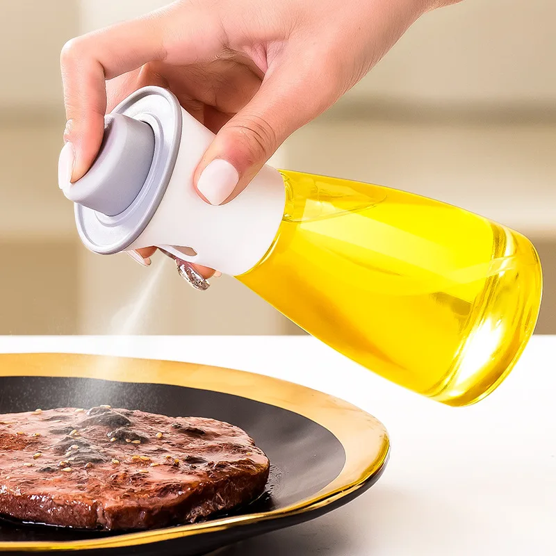 

Kitchen Olive Oil Sprayer Barbecue Glass Mixing Condiment Bottle Vinegar Soy Sauce Spray Oiler Water Pump Gravy Boats Seasoning