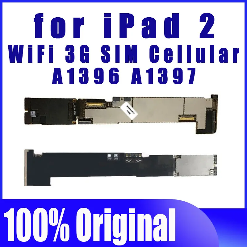 100% оригинальная материнская плата для iPad 2 Wifi + 3G версия со слотом sim-карты Ipad WIFI
