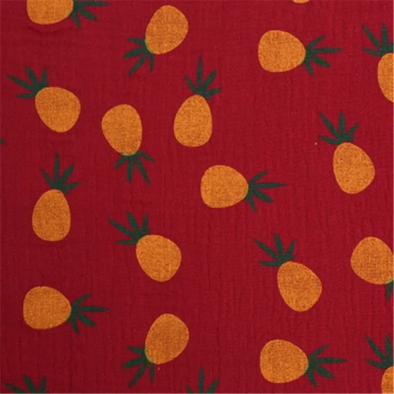 Хлопковый двухслойный креп завод хлопковая ткань с принтом домашний сервис Шарф