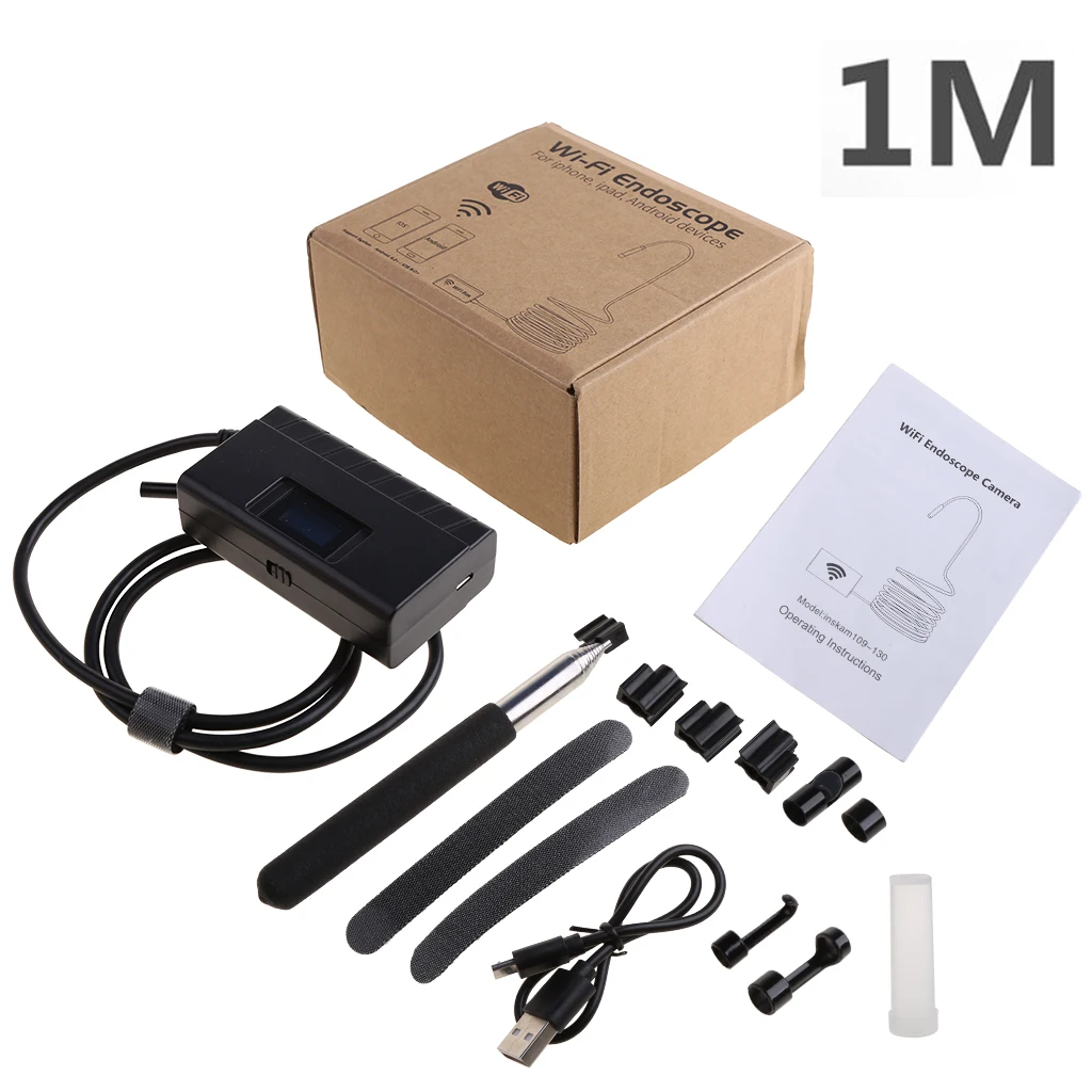 

5.5mm 1080P Wireless WiFi Endoscope Waterproof Inspection Camera Tube for Iphone Tablet Smartphone Endoscopio