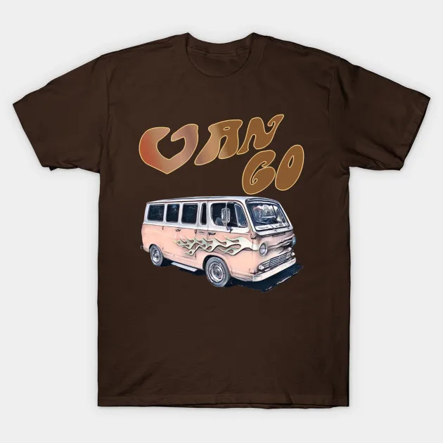 Мужская футболка Chevy Hotrod Window Van Go vangugh с огненным рисунком Женская | одежда