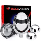 Светодиодная лампа Bullvision H7 LED H4 H1 9005 9006 LED Bi Светодиодный проекционный объектив 3,0 ''Линзы Аксессуары 6000K светодиодный ная Автомобильная фасветильник 100W 30000LM