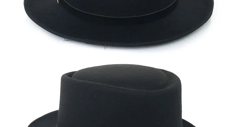 YY золотой пояс с перьями Fedora шляпа для мужчин плоский Топ шляпы Трилби для женщин свиной пирог джаз шляпа Классическая церковная Кепка FD19040