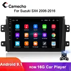 Автомагнитола Camecho, 2DIN, Android 9,1, мультимедийный видеоплеер, 9 дюймов, GPS-навигация, стерео для Suzuki SX4 2006-2016, автомагнитола 2Din