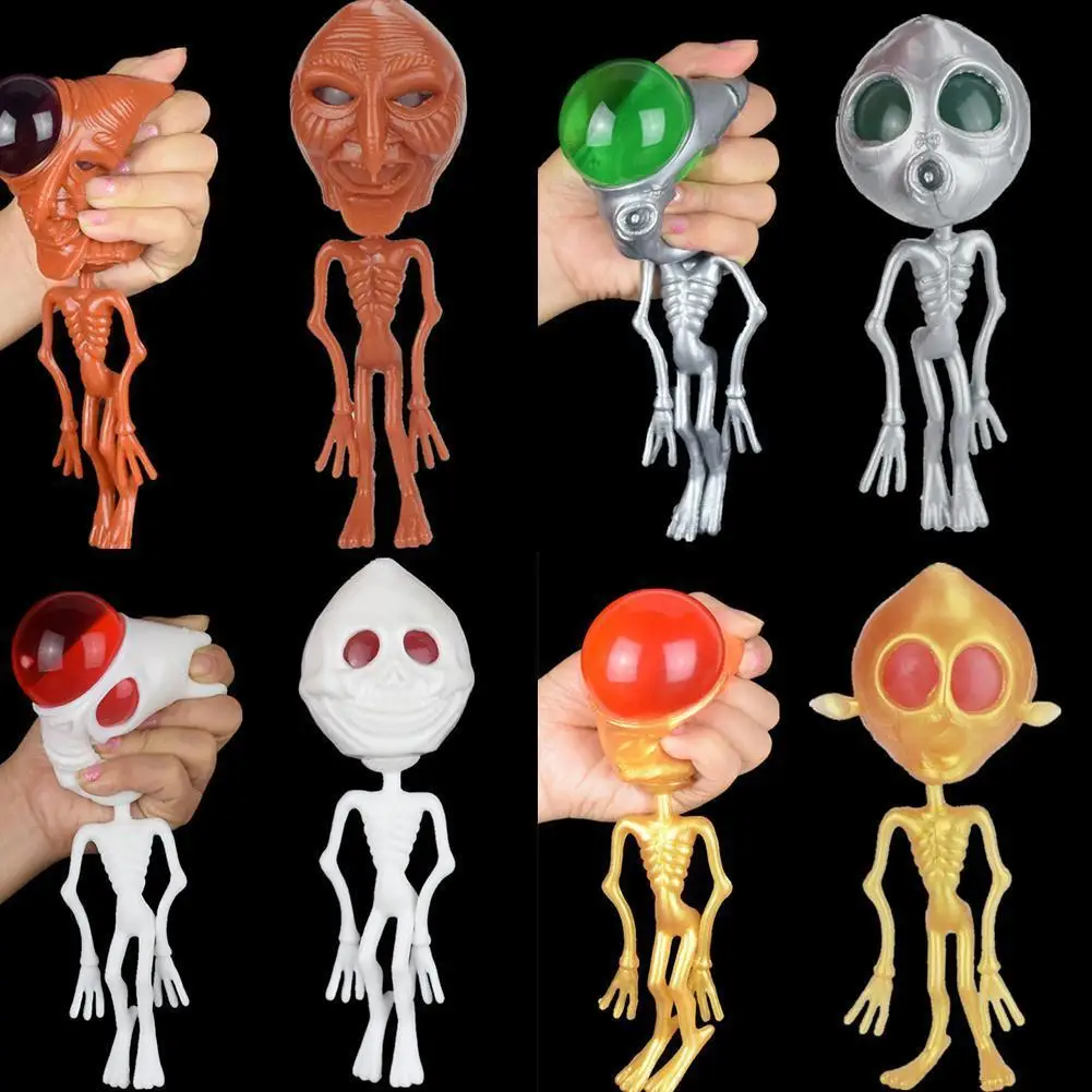 

1Pcs Decompress Vent Toys Luminous Alien Antistress Relieve Gadget Toys Squeeze Soft Cute Funny Jokes Prank Gift For Adult Kids