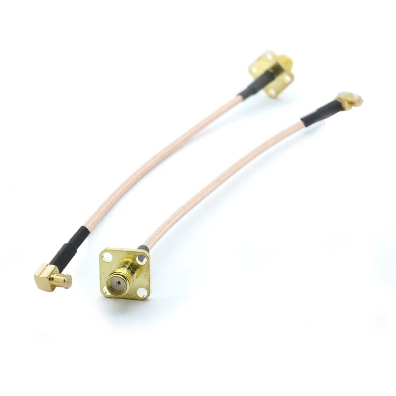 10 шт./лот SMA типа мама Панель Крепление объектива к MCX правый угол Штепсель RF