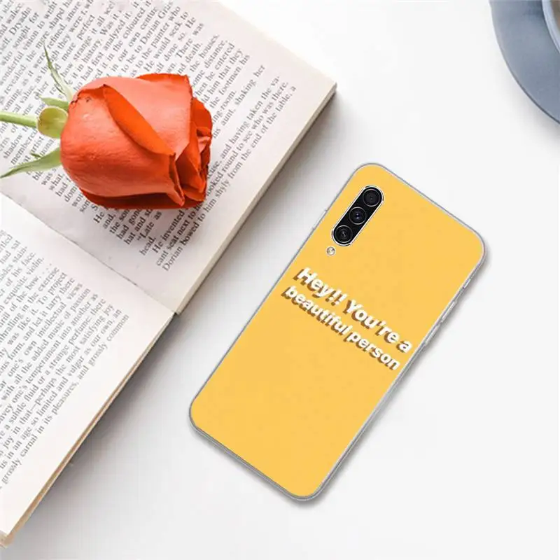 

Great Art Yellow Aesthetic pattern Phone Case For Samsung A S M Note 9 10 20 fe 21 71 30 ultra plus 5g 11 31 51 s