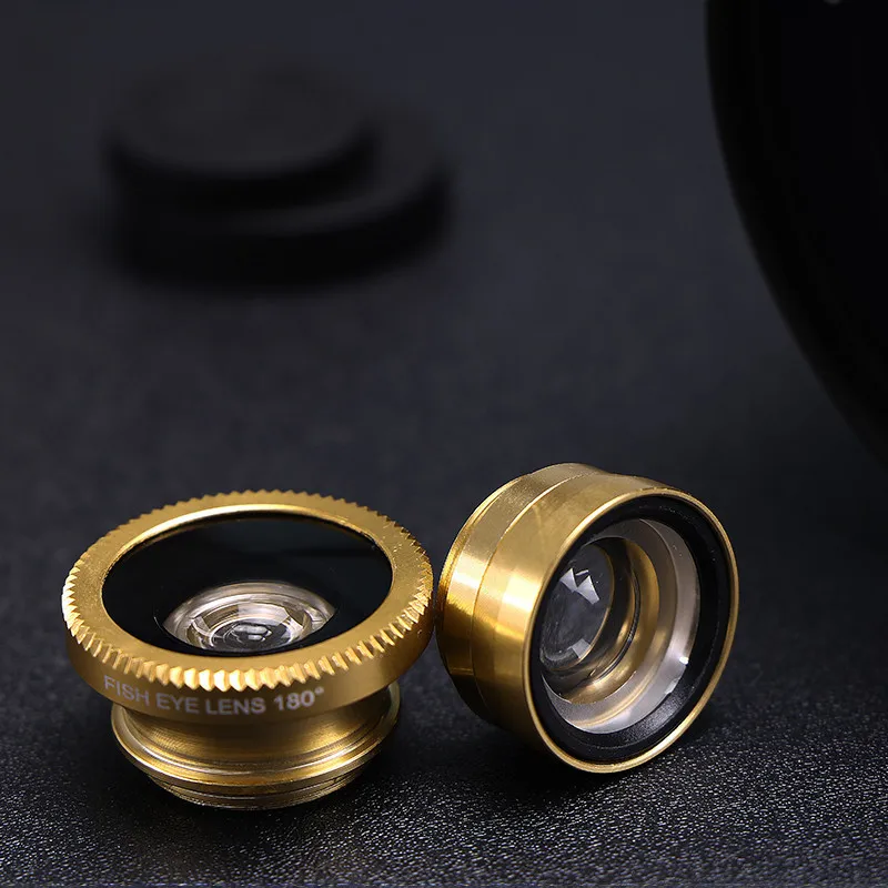 Объектив рыбий глаз 3 в 1 макрообъектив с широким углом масштабирования X объектив