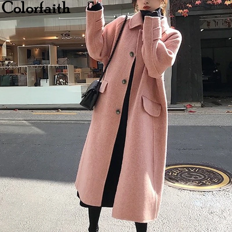 Colorfaith новинка 2019 Осень зима женские куртки корейский стиль для офиса девушек