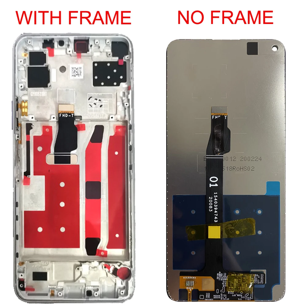 ЖК-дисплей для Huawei P40 Lite 5G CDY-NX9A N29A с рамой Honor 30С отсчетом CDY-AN90 экран Замена Nova 7 SE ЖК