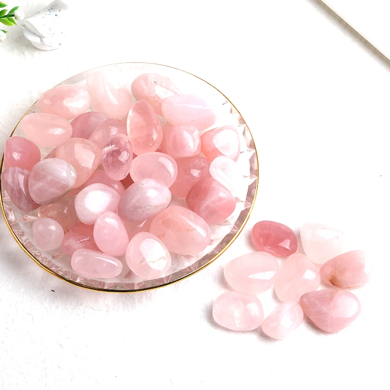 1PC Natural Crystal Amethyst Rose Quartz Gravel Irregular Polishing  Minerals Specimen Reiki Healing Stone Aquarium Home Decor