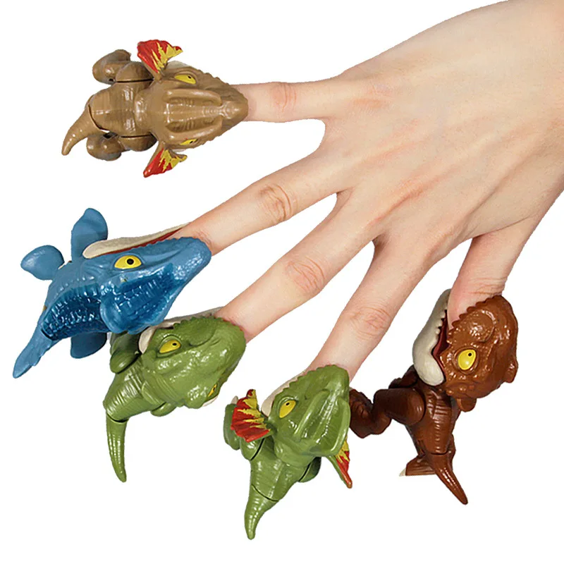 

Игрушка-динозавр на палец, 6,5 см, пять цветов