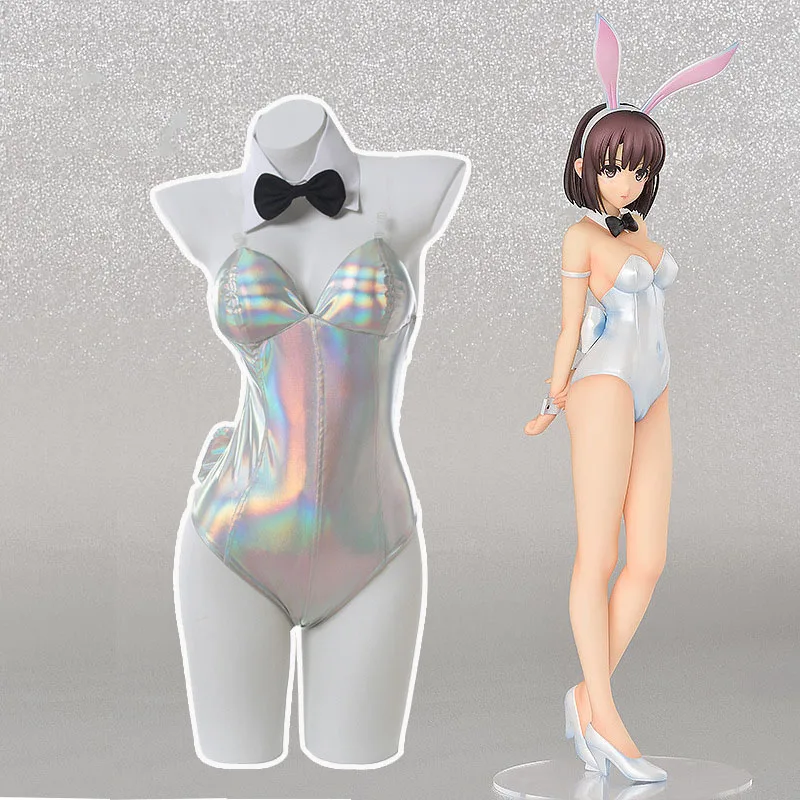 Пикантная обувь с изображением кролика Банни Косплэй Мегуми Като костюм