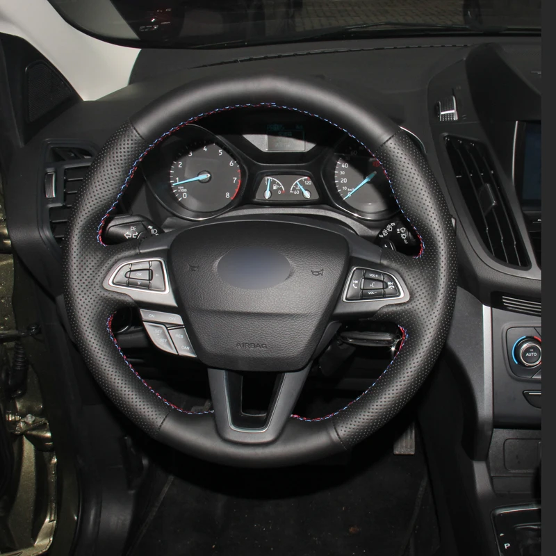 Микрофибра для Ford Focus 3 2015 2018 Kuga 2016 2017 Escape 2018|Чехлы на руль| |