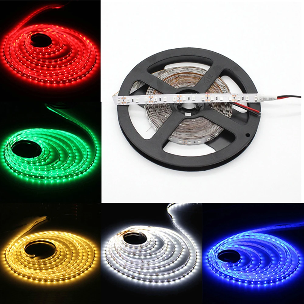 5 м Светодиодная лента 2835 SMD 120 светодиодов/м водонепроницаемая гибкая
