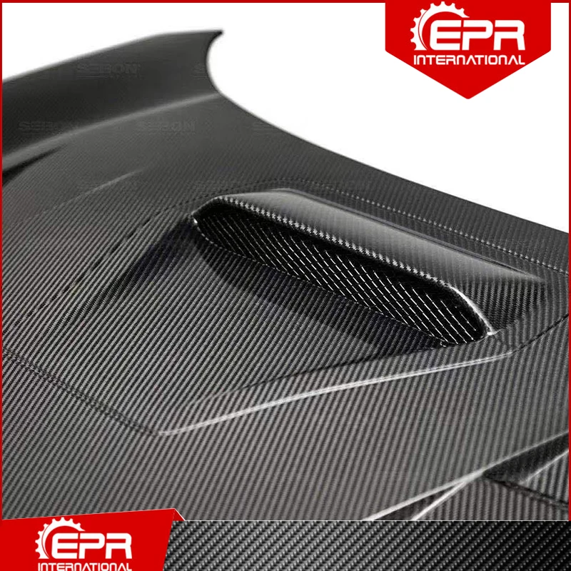 Для Civic FK7 5Door 2017+ Хэтчбек JDM TR Стиль Углеродного Волокна / Стекловолокно Облицовка Капота Комплект Обвеса Доводчик FRP Боннет Гонки на.