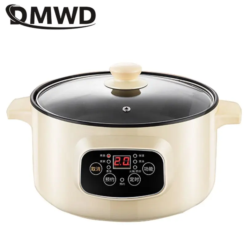 DMWD миниатюрная электрическая Мультиварка для завтрака аппарат приготовления