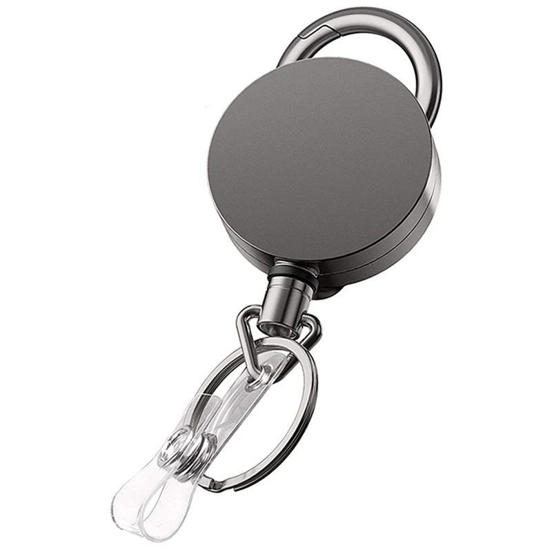 

Telescopic Burglar Chain Key Holder Keychain Key Ring Return Retractable Key Chain