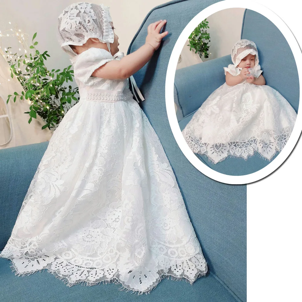 

Christening Baptism Dresses for Baby Birthday Girl Dress One Two Years Baby Party Gowns Baby Dress for Wedding
