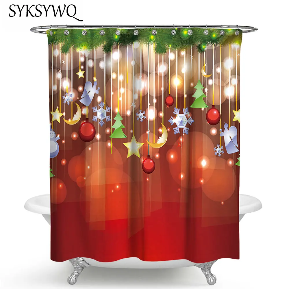 Рождественские аксессуары для ванной Рождественский красный шар пятизвездочный