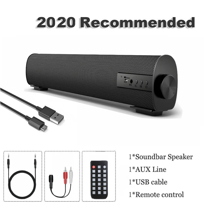 

Original S-09 Home Theater Bluetooth TV Sound Bar Wireless Speaker Soundbar 10W Support TF AUX in for Home