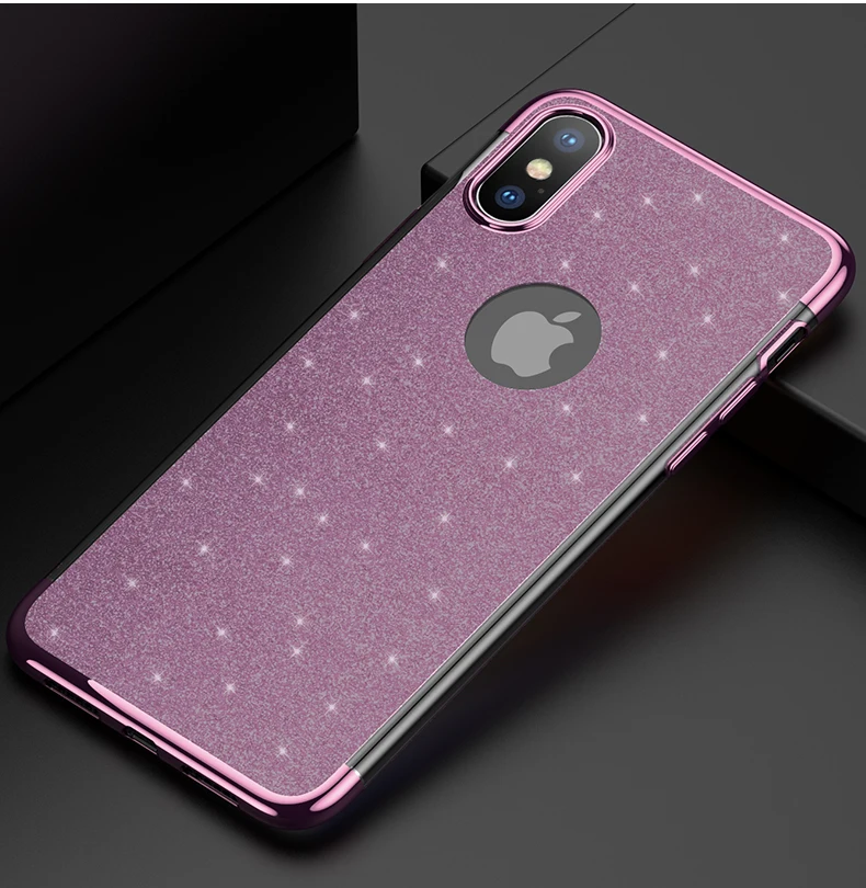 Модный Блестящий чехол для iPhone 5 5S 6 S plus разноцветный мягкий 7 8 X XS XR Max 11 Pro Iphone |