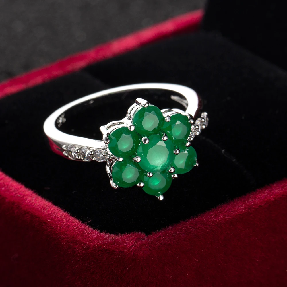 Роскошный Новый дизайн модели обручальное кольцо с цветком из циркония